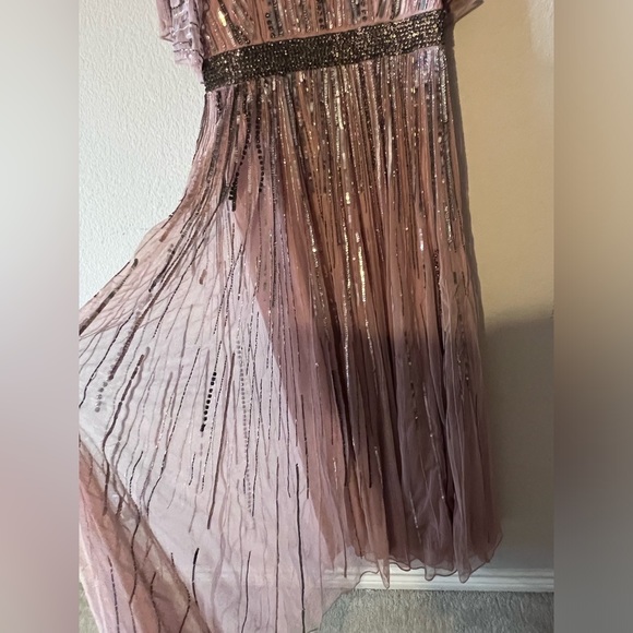 MAC DUGGAL EMBELLISHED FULL LENGTH LAYERED SLEEVE GOWN SZ 12 $698 #93582 NWOT - Picture 10 of 12